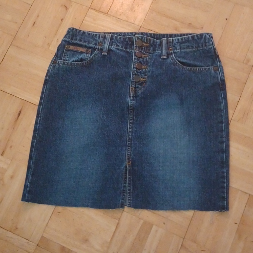 Jean skirt junior size 9 button fly